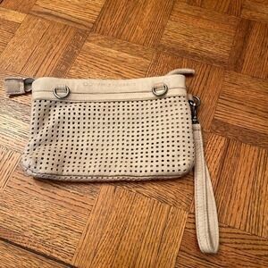 COWBOYS BAG LASER CUT LEATHER CLUTCH